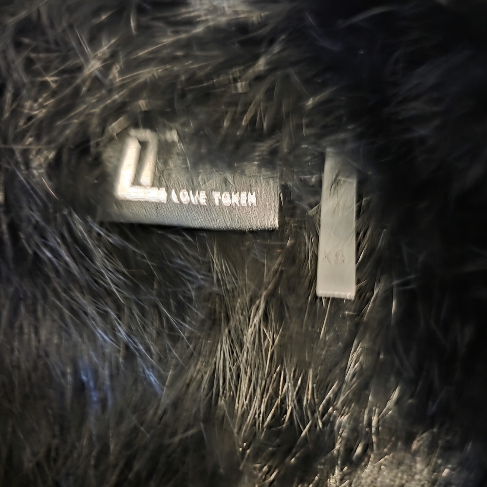Black Rabbit Fur Vest (Real Rabbit Fur) - Picture 2 of 3